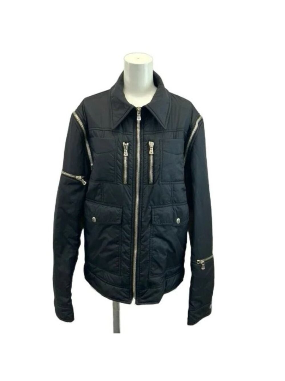 Dolce & Gabbana Detachable Vest 2-Way Zip Up 44 S Black